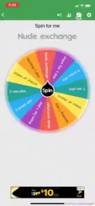 5 dollars one spin 10 dollars two spins 15 dollars three spins 25