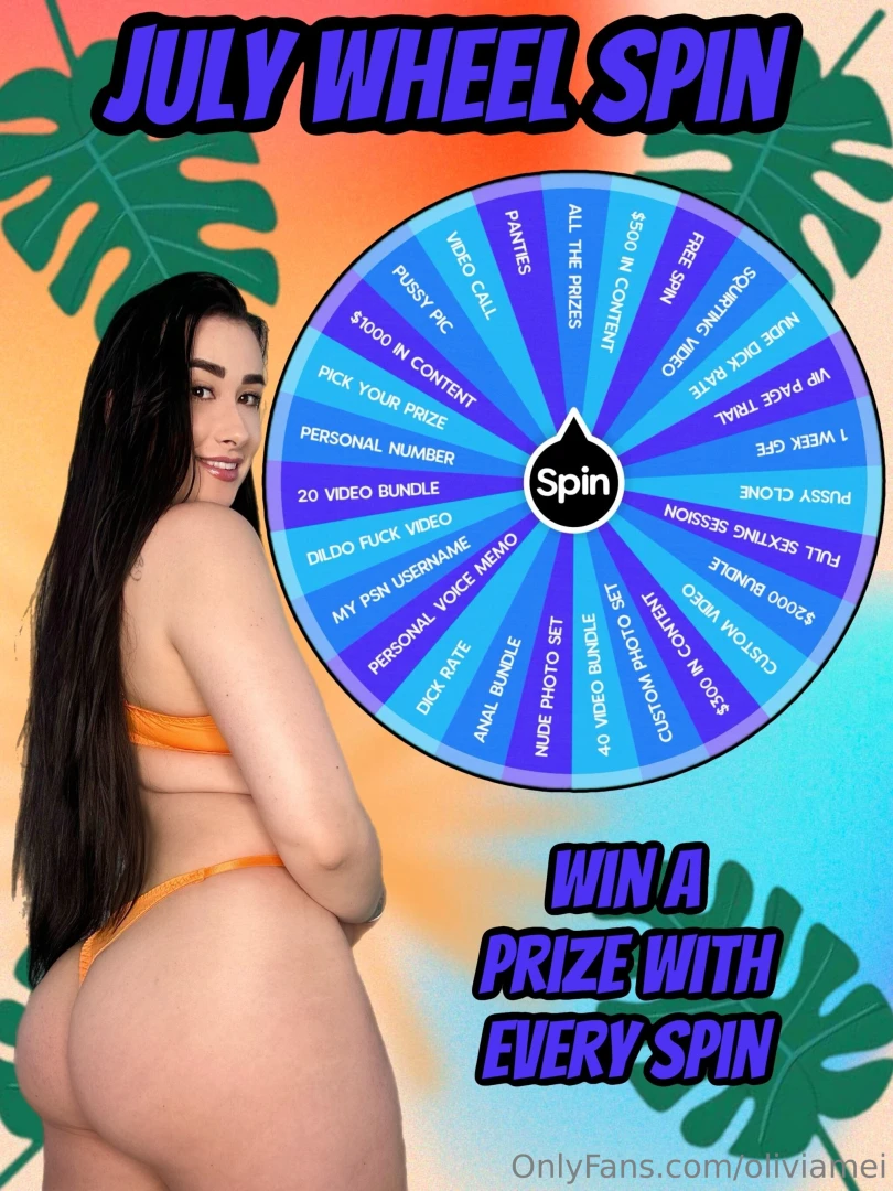 July wheel spin over 25 amazing prizes to be won tip on this post and 
