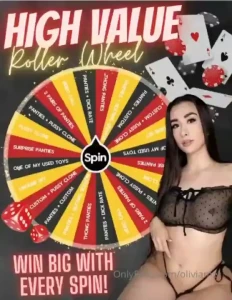 High value roller wheel test your luck on my high value roller wheel