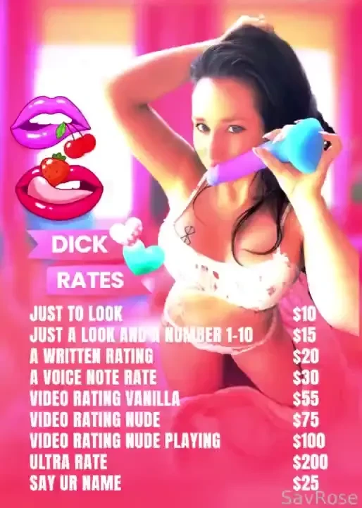 Do u want a dick rate today of course u do 