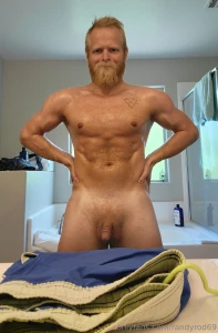 A few pics of me all oiled up on my way to get some sun unlock the part 1