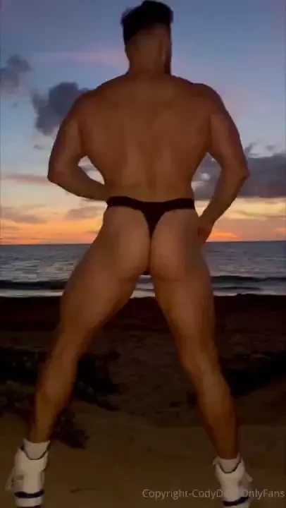A tropical sunset a gorgeous beach and the sexiest man on earth baring 