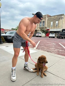 Richard and his daddy enjoying their walk part 2