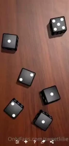 Hot like hell i m ready to sin for you 10 to roll one 6 out of 3 dices part 1