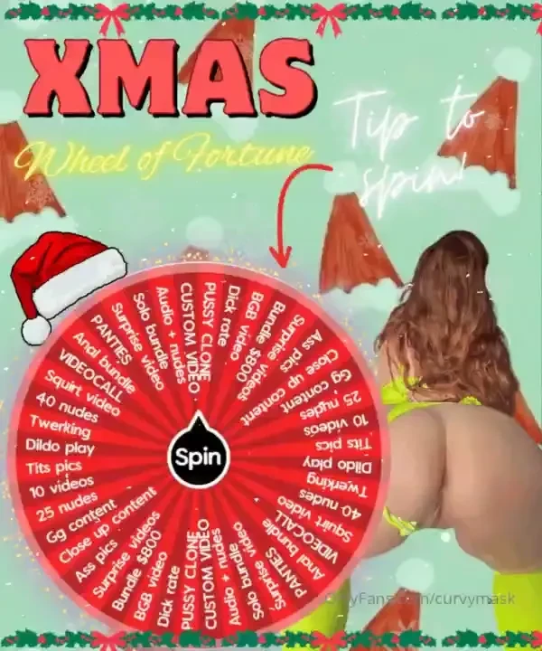 Xmas wheel of fortune tip to spin you will win every time and get my 