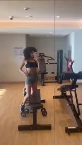 Just wrapped up a killer workout session rate my fitness game from 1