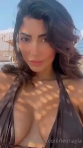 Cool sunny mood sunbathing in the gentle rays of the sun