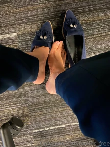 Sneaky feet pic under my office desk