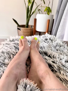 Happy hump day enjoy some pics of my feet and green toes at play part 2