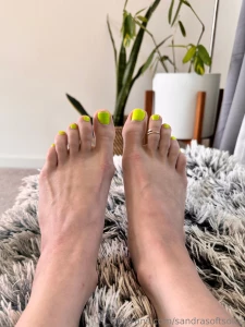 Happy hump day enjoy some pics of my feet and green toes at play part 3