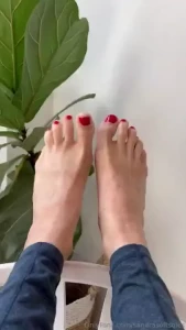 Just pulled my socks off to give my long toes some air