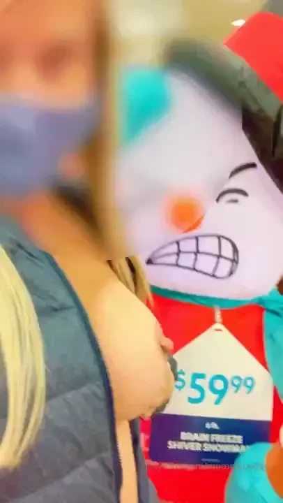 Frosty was hot and bothered by my public display too moms have fun too 