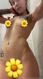 Shower time fun watch me get soapy and play with my holes