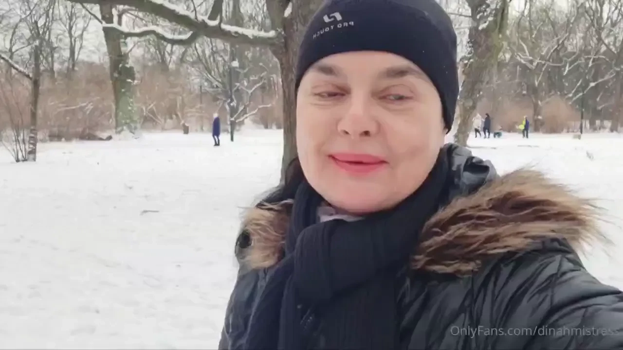 My winter walk in - 6 celsius i enjoy it and i show you my beautiful 