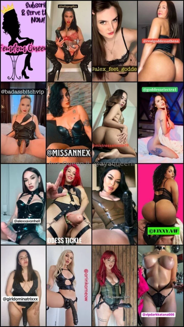 Subscribe submit amp obey the top dommes now 6h ad lollypopfizz 