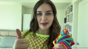 New try on neon fishnets to show you