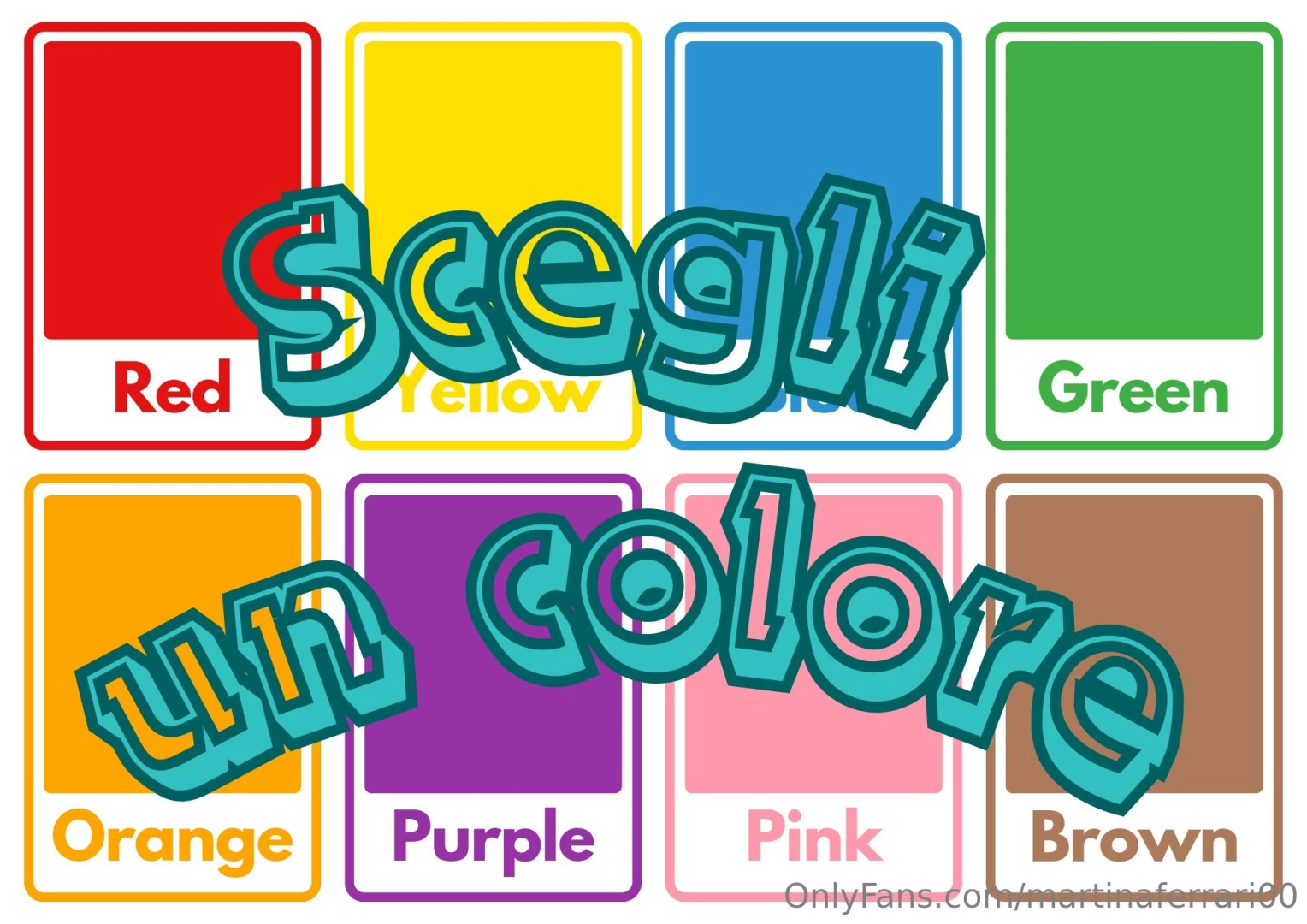 Scegli un colore e godi insieme a me controlla il mass dm 