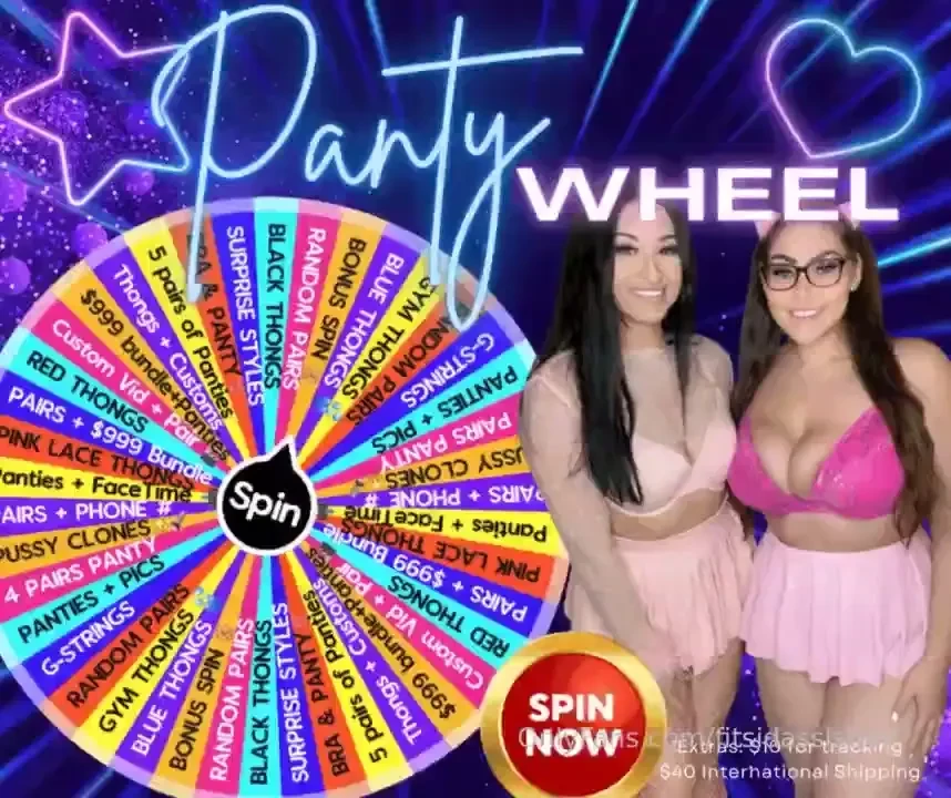 Panty wheel w sid amp sam this wheel is only spinable today discounted 