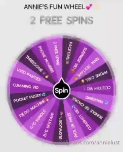 Do you want to try your luck with me on my horny wheel 1 spin 15 2 part 1