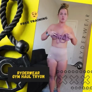 For my fitness enthusiasts ryderwear tryon haul see me try on gym gear