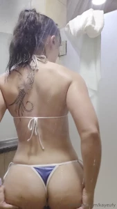 Shower time gotta rinse off after the sauna and hot tub wanna join