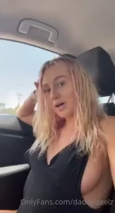 Went to the beach and ended up having a solo play date in the car part 1