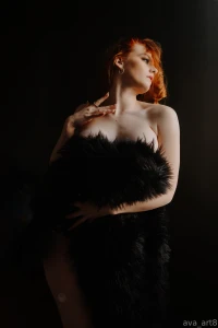 Wet and waiting in a bed of fur