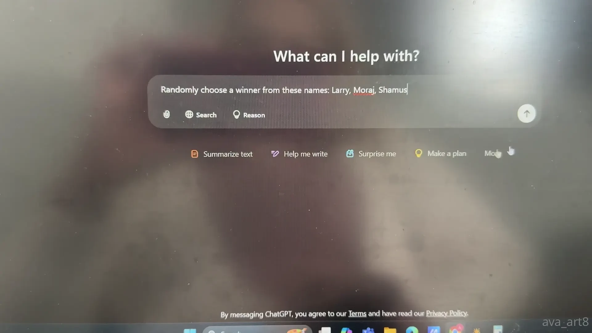 And the winner of the daddy balloon giveaway from last night goes to 