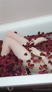 After a hot day a bath with rose petals it s nice and unusual