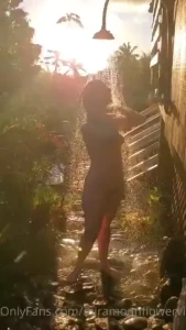 Showering off the salty ocean part 1