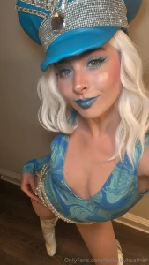 Now the lady in blue