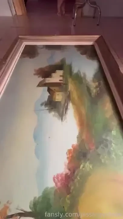 Free teaser me and my friend are trashing a painting with our pee 