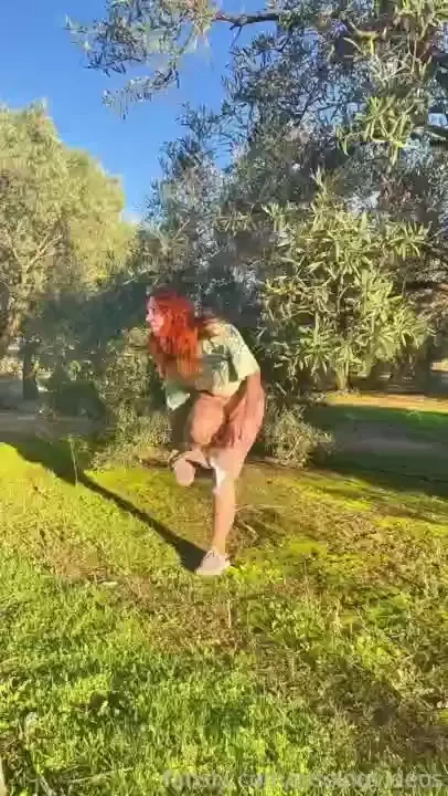 Standing outdoor pee on my walk today almost caught caught peeing 