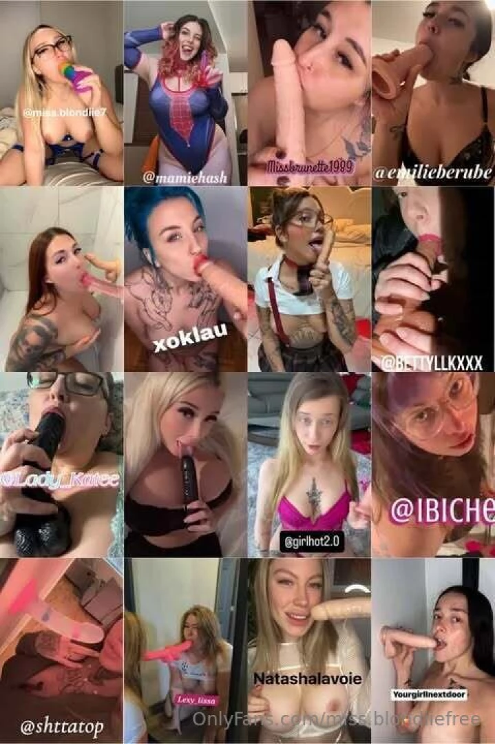 16 sluts qui adorent sucer tout se qu elles ont porter de mains 