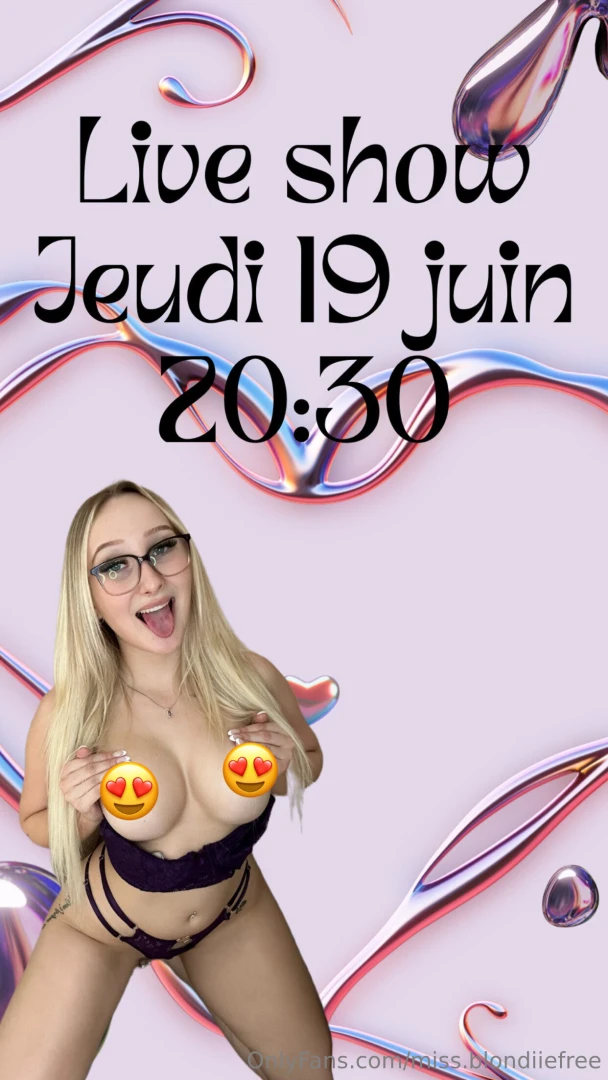 Live demain 20 30 l entr e est gratuit sur mon vip pour le voir miss 