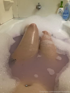 Enjoying what is my last bath for a while once i get my thighs