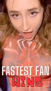 Fastest fan wins tip 20 for 1100 in content hurry baby part 1