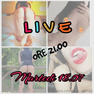 M a r t e d 1 8 o r e 2 1 0 0 20 minuti di live free per conoscerci e