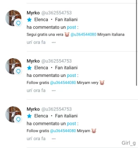 A tutte le creator state attente a questo fan che commenta mettendo