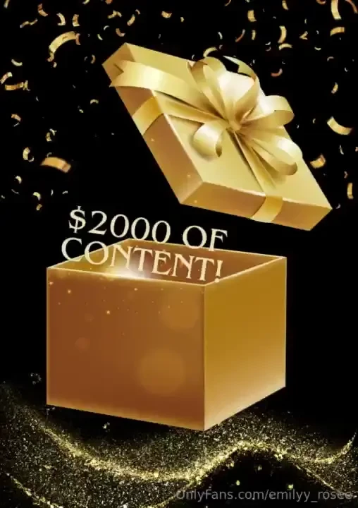 Tip to receive 2k worth of content 