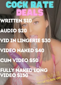 Get your very own personalised cock rate