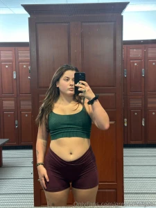 I love coming out of the gym all red and sweaty starting my monday off