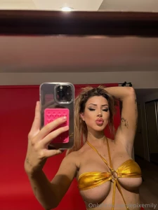 Gold star tits