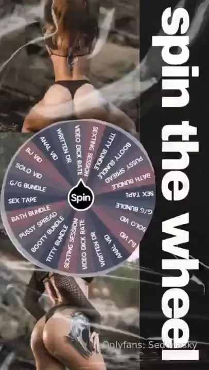 Hey babes made a new wheel to match my new content make sure you tip 