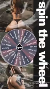 Hey babes made a new wheel to match my new content make sure you tip
