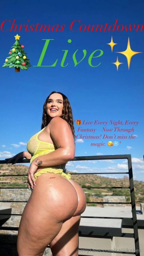 The squirt queen is live everyday till christmas christmas countdown 