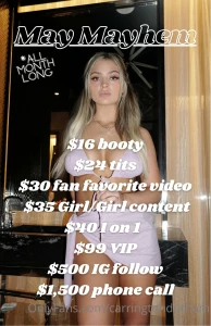 May mayhem tip menu all month long more options than ever before