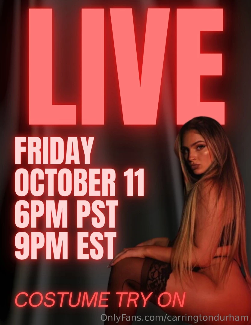 Going live tonight see you guys at 6pm pst 9pm est 