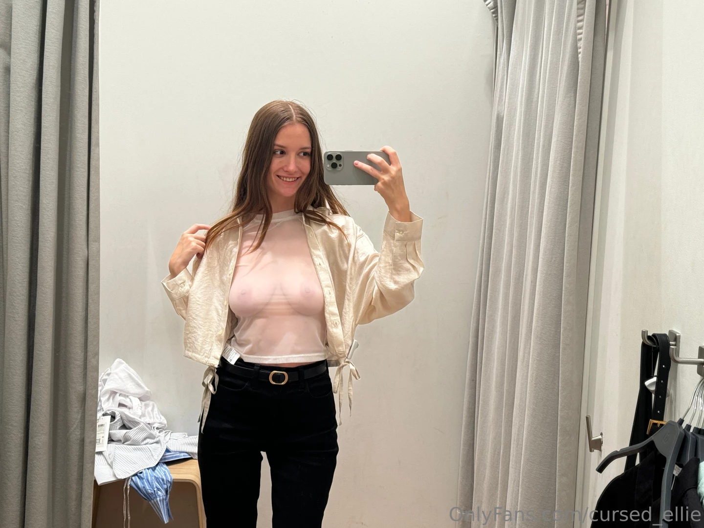 Honey i think this top is a little too see-through do you like my 