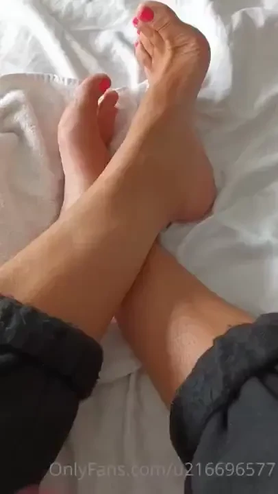 Tired feet just been for morning walk need a little tlc 